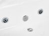 Bañera de hidromasaje esquinera de acrílico blanco/plateado 135 x 135 cm CANTALLA_871100