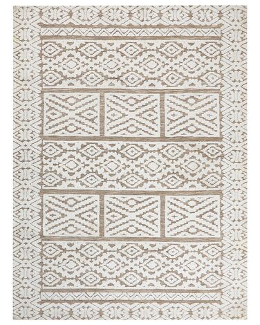 Teppich cremeweiß / beige 300 x 400 cm orientalisches Muster GOGAI