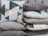 Set of 2 Cotton Cushions Geometric Pattern 45 x 45 cm Grey WEDELIA_770322