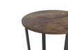Side Table Dark Wood with Black ORICK_821107