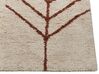 Bavlnený koberec 200 x 200 cm béžová/hnedá AKOREN_839839