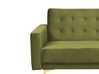 3 Seater Velvet Sofa Bed Green ABERDEEN_882206
