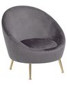 Velvet Accent Chair Grey LANGA_747289