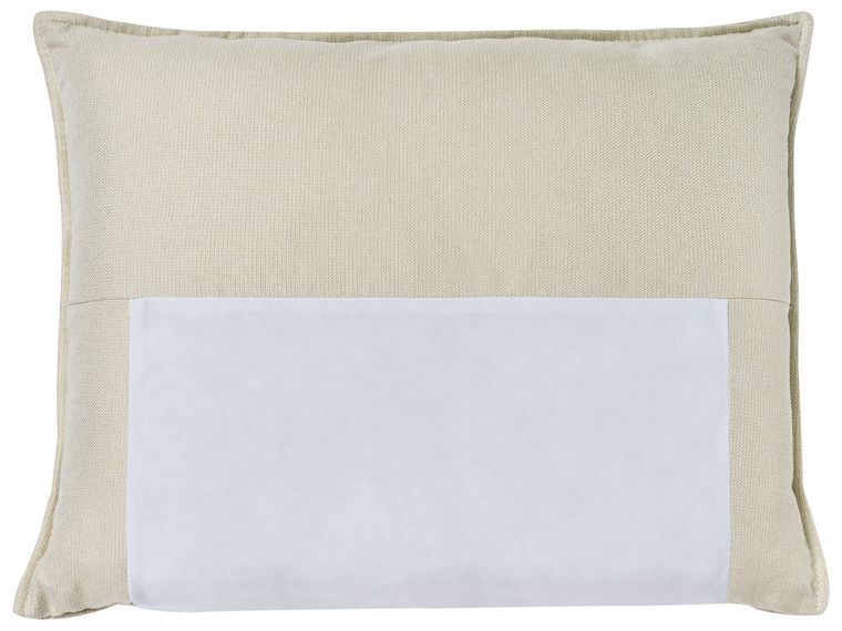 Reversible Fabric Corner Sofa Beige ELVENES Beliani.co.uk