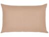 Set of 2 Outdoor Cushions 50 x 70 cm Sand Beige ALMYROS_783387
