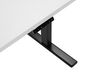 Table de bureau 130 x 72 cm noir et blanc hauteur réglable par electronique DESTIN II_759112