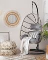 PE Rattan Hanging Chair with Stand Grey CASOLI_763750