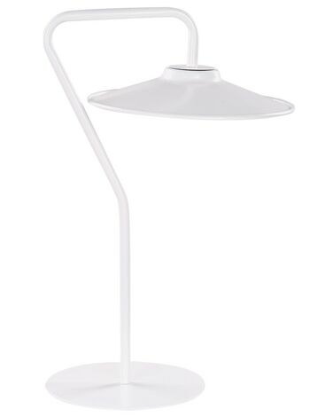 Lampe de table LED métal blanche GALETTI
