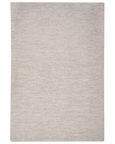 Teppich Baumwolle beige 200 x 300 cm Kurzflor DERINCE