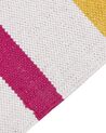 Teppich Baumwolle mehrfarbig 140 x 200 cm gestreiftes Muster Kurzflor HISARLI_836810