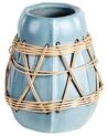 Terracotta dekorativ vase 27 cm blå KAMERING_849881