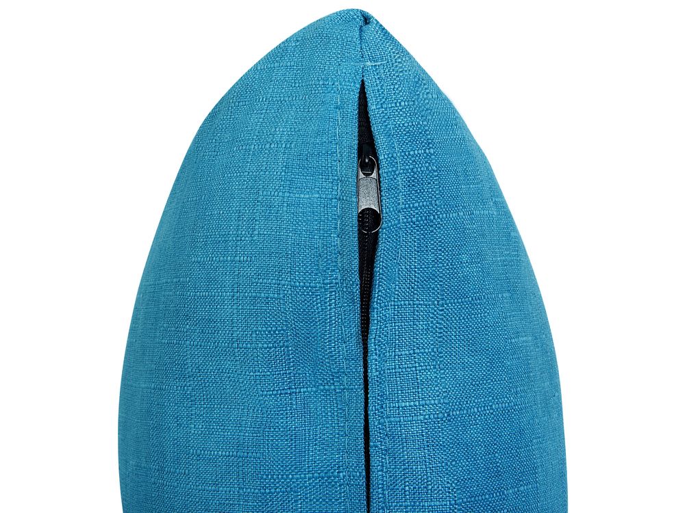 Divano letto moderno 3 posti in tessuto azzurro LUCAN | Beliani.it