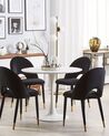 Set of 2 Velvet Dining Chairs Black MAGALIA_767850