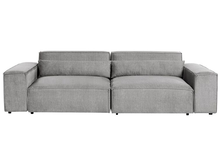 2 Seater Modular Fabric Sofa Grey HELLNAR_911706
