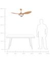 Ceiling Fan with Light Brown MUDDY_861730