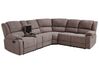Corner Fabric Electric Recliner Sofa with USB Port Beige ROKKE_851489