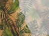 Dekotablett Mangoholz hellbraun / grün Blättermuster 26 x 40 cm TYLIS_824004