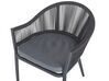 Sada 2 zahradních hliníkových židlí šedých MILETO_808132