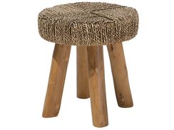 Sivupöytä tiikki vaaleanruskea KELSEY Sivupöytä tiikki vaaleanruskea KELSEY