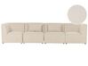 4-seters modulær sofa beige LEMVIG_875056