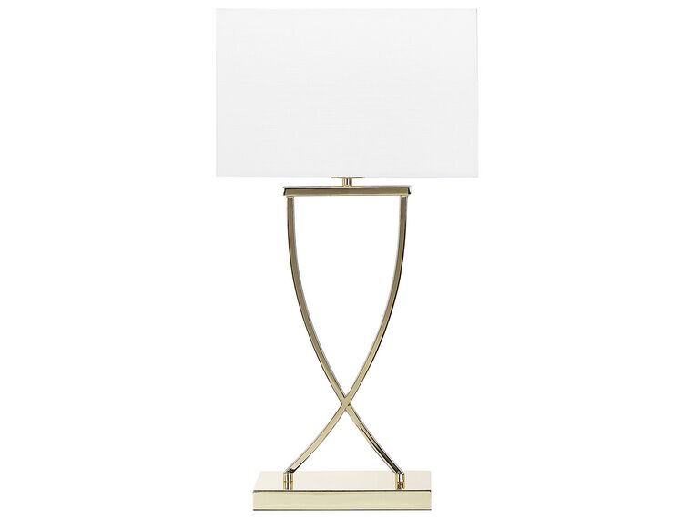 Table Lamp Gold and White YASUNI_825508