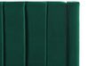 Cama de casal com arrumação em veludo verde esmeralda 160 x 200 cm NOYERS_834625