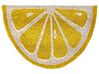 Wycieraczka kokosowa w kształcie cytryny 40 x 60 cm żółta IJEN_904916