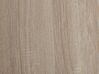 Essgruppe heller Holzfarbton / grau 4-Sitzer 110 x 70 cm BLUMBERG_785960