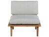 2 Seater Acacia Wood Garden Sofa Set Grey FRASCATI_718956