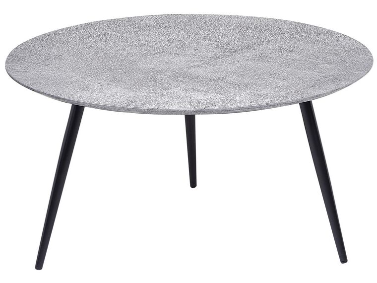 Tavolino da caffè effetto marmo grigio e nero ø 79 cm EFFIE_851394