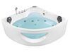 Whirlpool Corner Bath with LED 1400 x 1400 mm White TOCOA II_820485