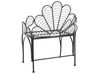 Metalowe krzesło ogrodowe czarne LIGURIA_856160