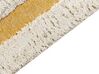 Teppich Baumwolle cremeweiß / gelb 160 x 230 cm abstraktes Muster PERAI_884356
