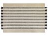 Vlnený koberec 160 x 230 cm krémová biela/čierna TACETTIN_850080