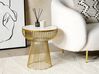 Wire Frame Side Table White Marble with Gold CHEYNES_853908