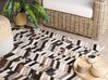 Cowhide Area Rug 160 x 230 cm Brown and White AKYELE_780765