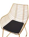 Conjunto de 2 sillas de metal dorado ANNAPOLIS_907694