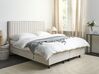 Łóżko regulowane tapicerowane 160 x 200 cm beżowe DUKE II_910543