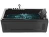 Right Hand Whirlpool Bath with LED 1690 x 810 mm Black ARTEMISA_821189