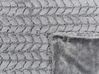 Coperta poliestere grigio chiaro 150 x 200 cm SARASWATI _842961
