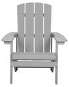 Cadeira de jardim cinzenta clara ADIRONDACK_728566