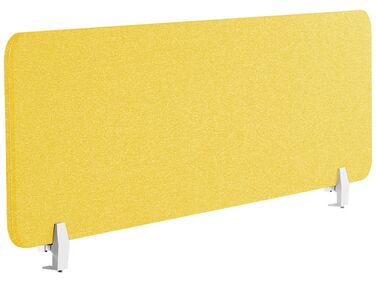 Skrivebordsskærm 130 x 40 cm gul WALLY