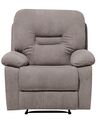 Fabric Manual Recliner Chair Taupe Beige BERGEN_709968
