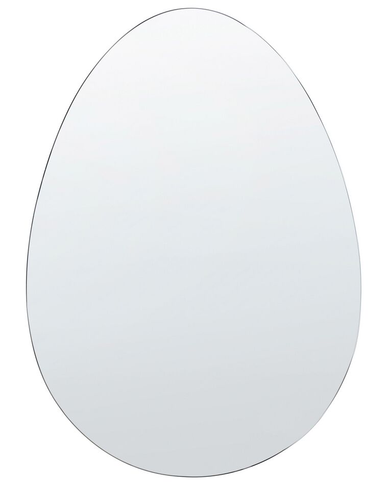 Wandspiegel silber oval 50 x 70 cm MONTRESOR_837874