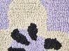 Sada 2 bavlnených vankúšov so vzorom kvetov 45 x 45 cm fialová SOAPWORT_906649
