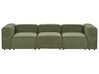 Sofa modułowa 3-osobowa sztruksowa zielona FALSTERBO_916312