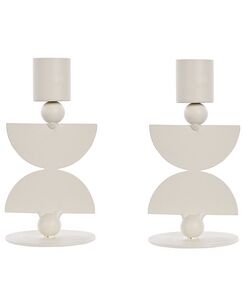 Kynttilänjalka rauta valkoinen 13 cm 2 kpl DAPHNI Kynttilänjalka rauta valkoinen 13 cm 2 kpl DAPHNI