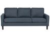 3 Seater Fabric Sofa with Ottoman Dark Grey AVESTA_741944