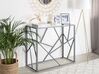 Glass Top Console Table Silver ORLAND_766711