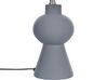 Tischlampe Keramik grau / weiss 48 cm Trommelform FABILOS_878684
